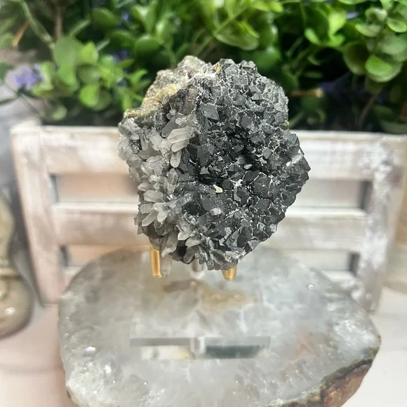 Andradite Garnet with Quartz